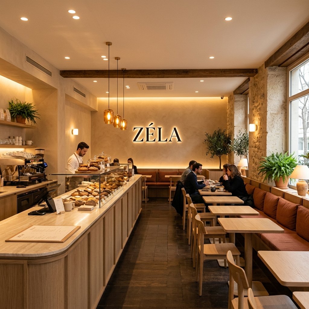 ZÉLA Cafe Ground Floor Interior Design